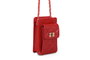 Lucky Bees Bolso Bandolera 305 Rojo de Piel de Polivinilo